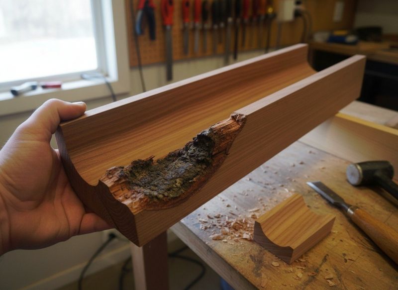 Wooden Gutter Repair